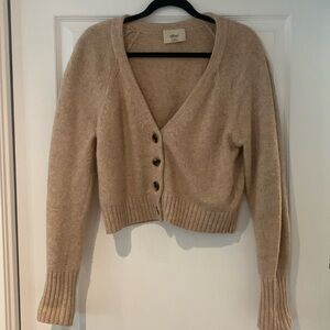 Wilfred Wool Knit Cropped Cardigan